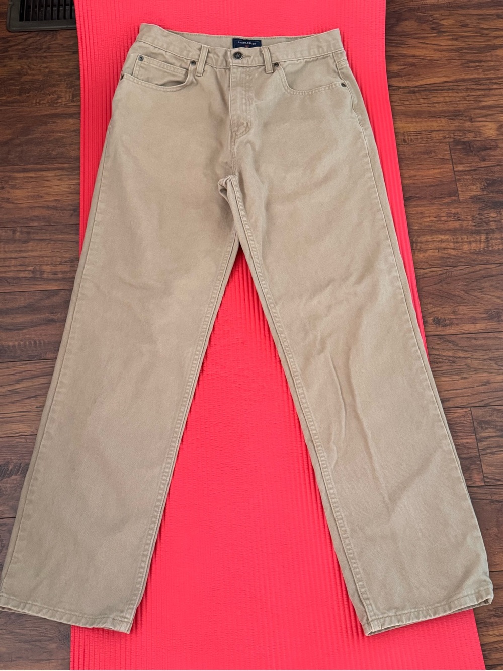 Saddlebred Men's Straight-Leg Chinos in Khaki